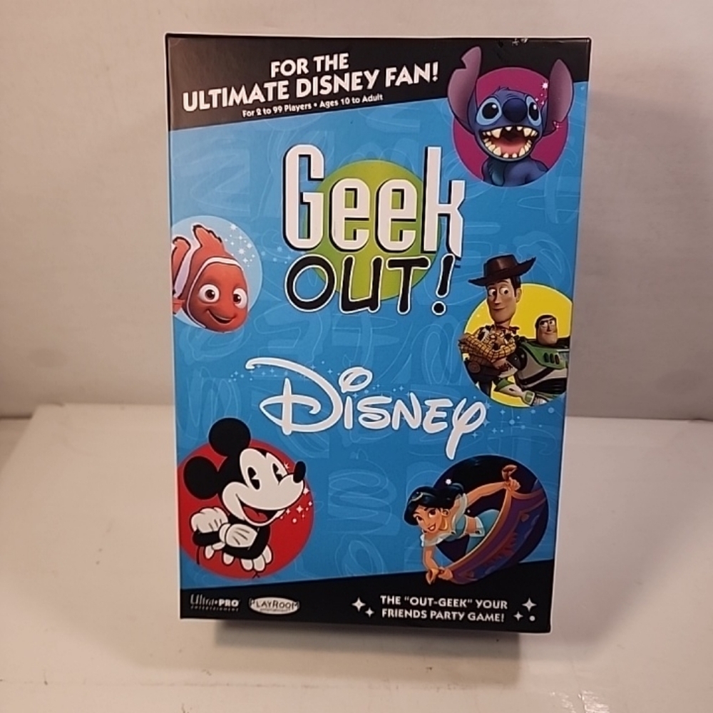 Board Game Disney Trivia "Geek Out!" Trivia Game NOB